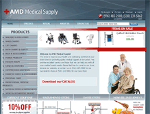 Tablet Screenshot of amdmedsupply.com